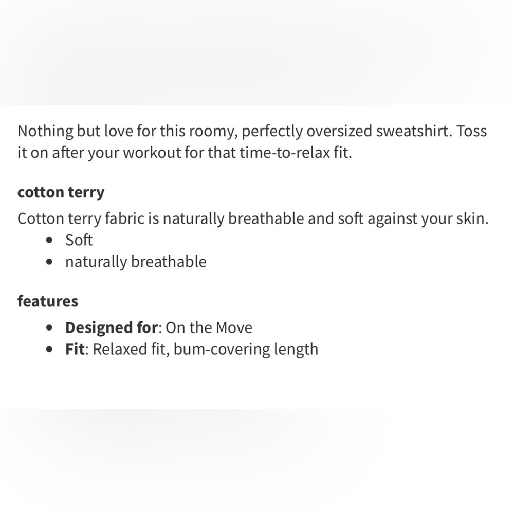 Lululemon Perfectly Oversized Crew Heritage 365 Camo Brier Rose Multi Sz 16! - Picture 3 of 8